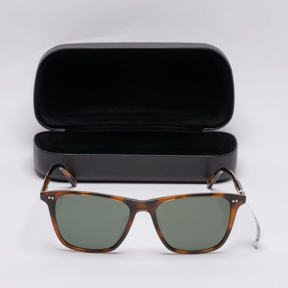 Garrett Leight Hayes Sun Polarized Men's Sunglasses SPBRNSH/PG15 PLR